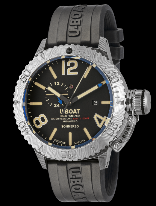 U-BOAT Dive SOMMERSO DAMASCO RIGHT 9988 Replica Watch